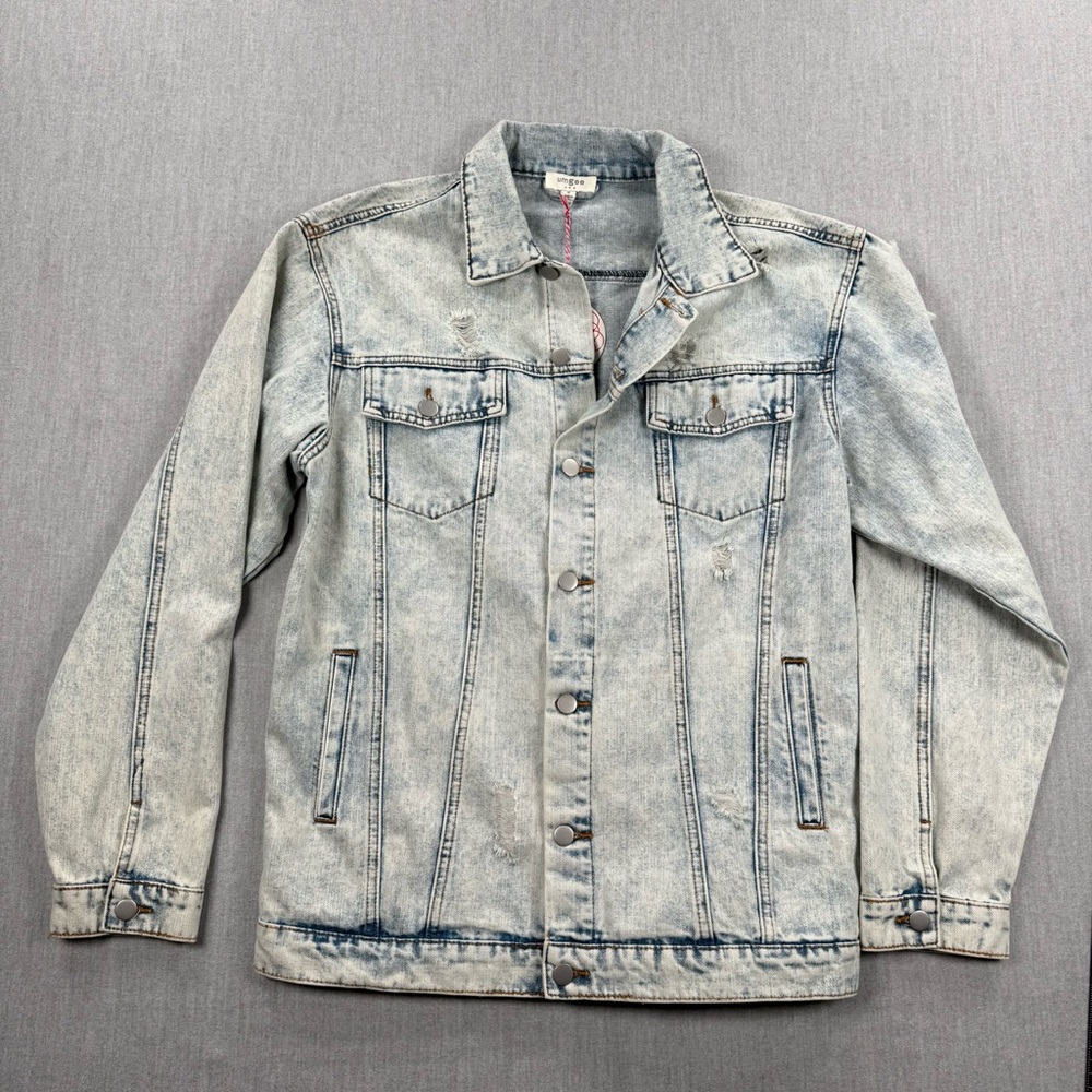 Umgee Light Wash Blue Denim Jacket